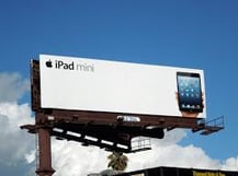 traditional billboard apple logo