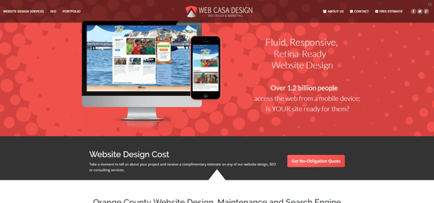 Web Casa web design hp