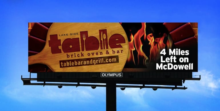 table bar and grill Billboard