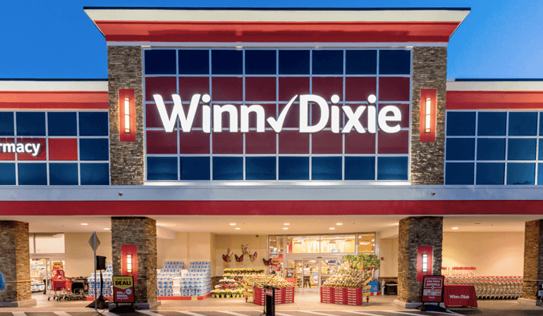 Winn Dixie store front.