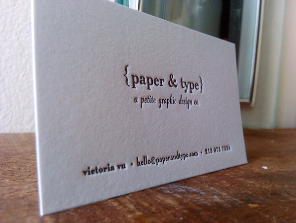 Paper with a type in it
