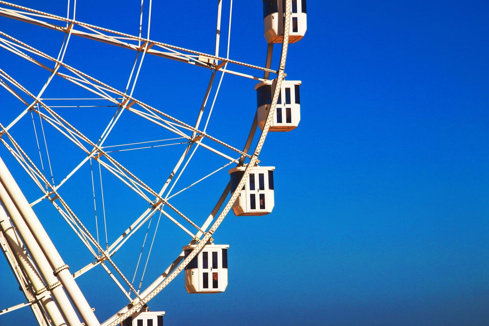 A Ferris wheel ride
