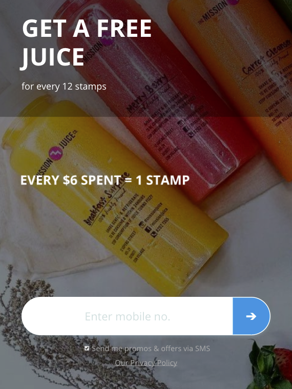 Get a free juice stamps