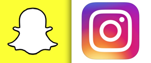 SnapChat and Instagram logo