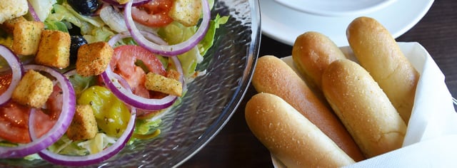 salad and bread