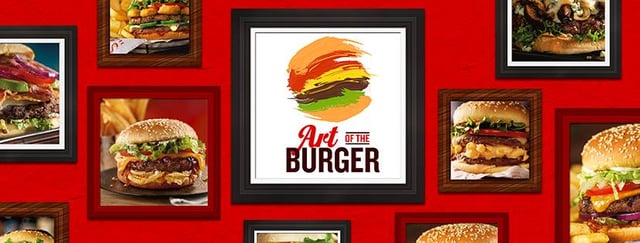 burger pictures on the wall