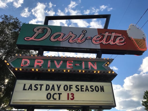 Dari-Ette Drive-In Billboard