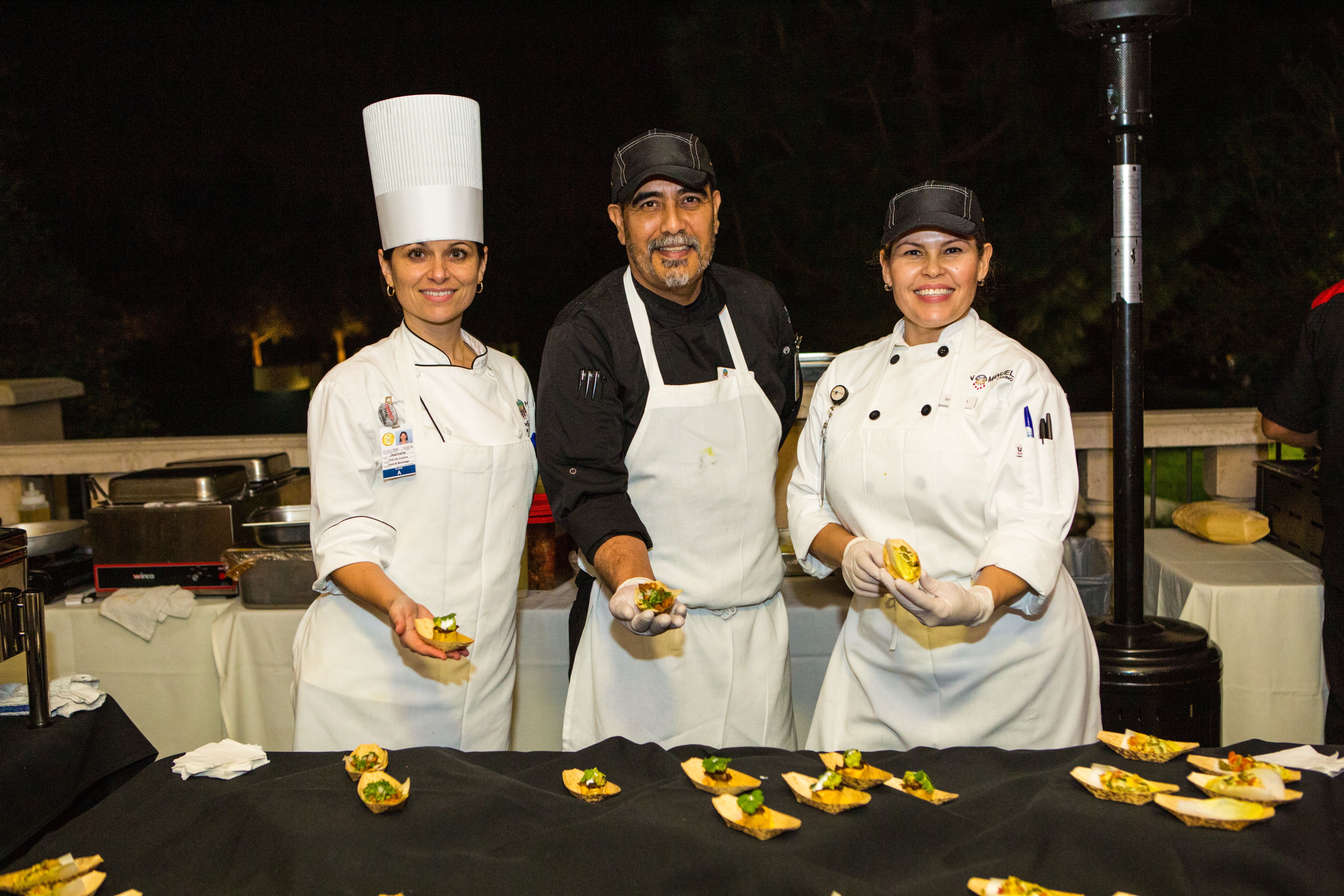 Chefs presenting their menu