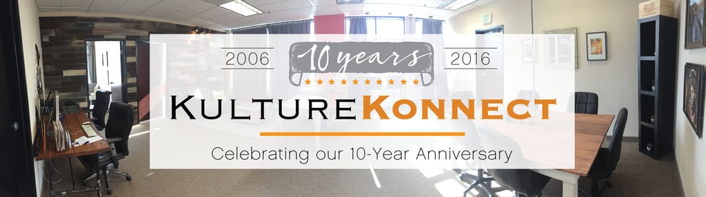 Kulture Konnect's 10 years banner
