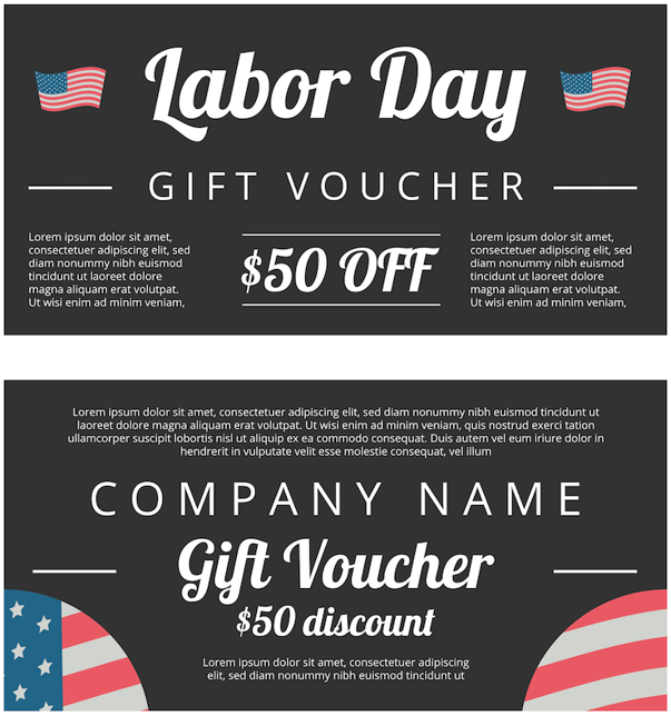 labor day gift voucher