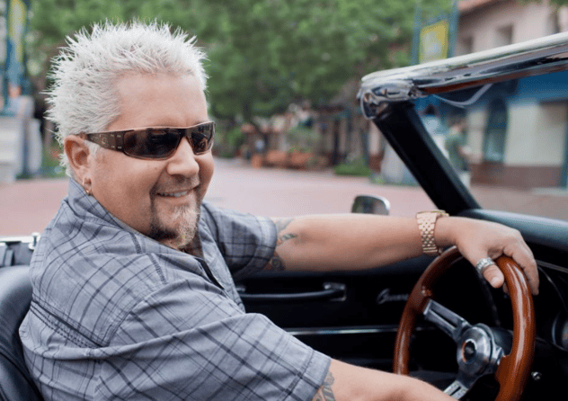 Guy Fieri on a car photo