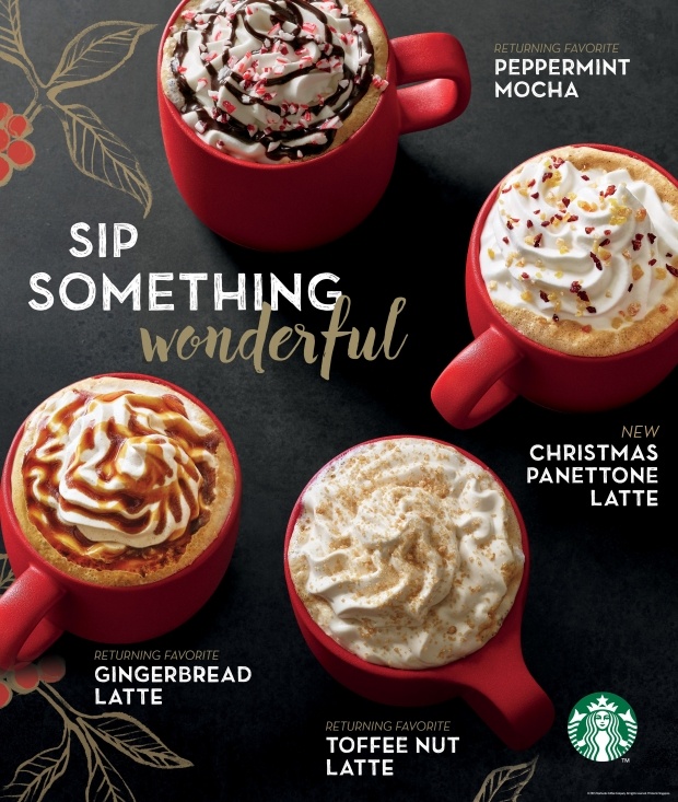 Starbucks holiday image for magazine