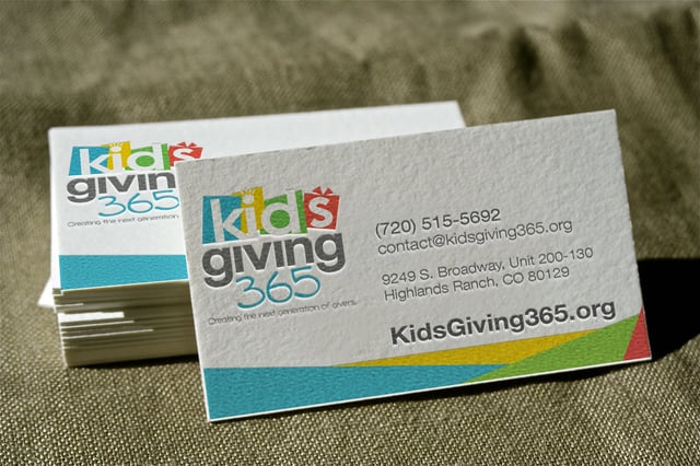 kidsgiving365business card mockup