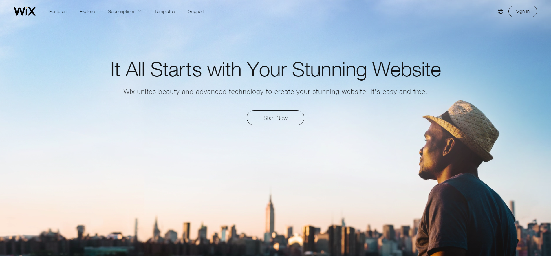 wix homepage 